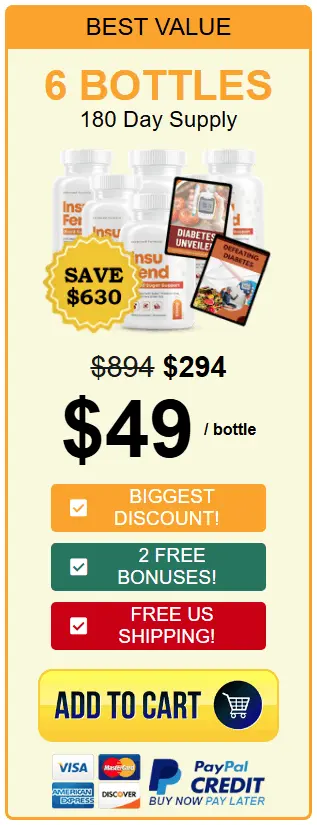 InsuFend 6 bottle price 
